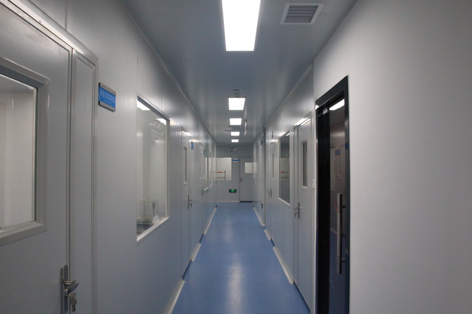 Controlled-environment corridor in the RCMT facility